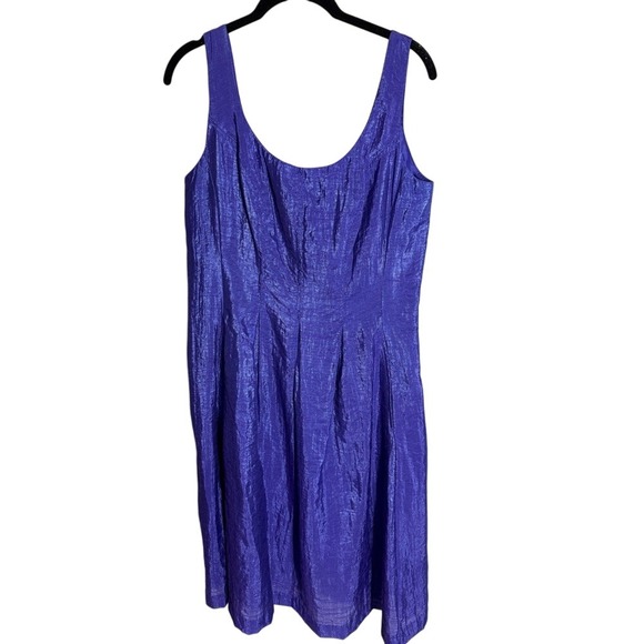 Nine West Purple Sleeveless Dress Knee Length Fit &‎ Flare Party Cocktail - Picture 1 of 5